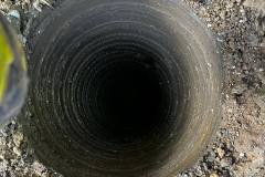 Residential piling and ground beam foundation system under construction