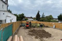 Bored bearing piles installation Borehamwood WD6 residential foundation project
