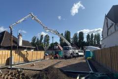 Reinforced concrete ground beam excavation WD6 piling foundation works