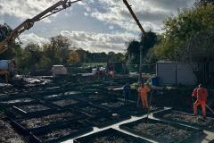 Bored piling works for residential foundations in Shenley WD7 – installation of reinforced concrete piles in cohesive clay and chalk ground conditions