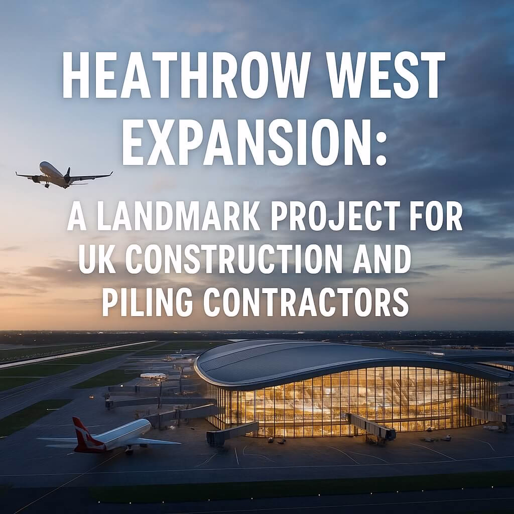 Heathrow West Expansion: A Landmark Project for UK Construction and Piling Contractors, KHB Piling